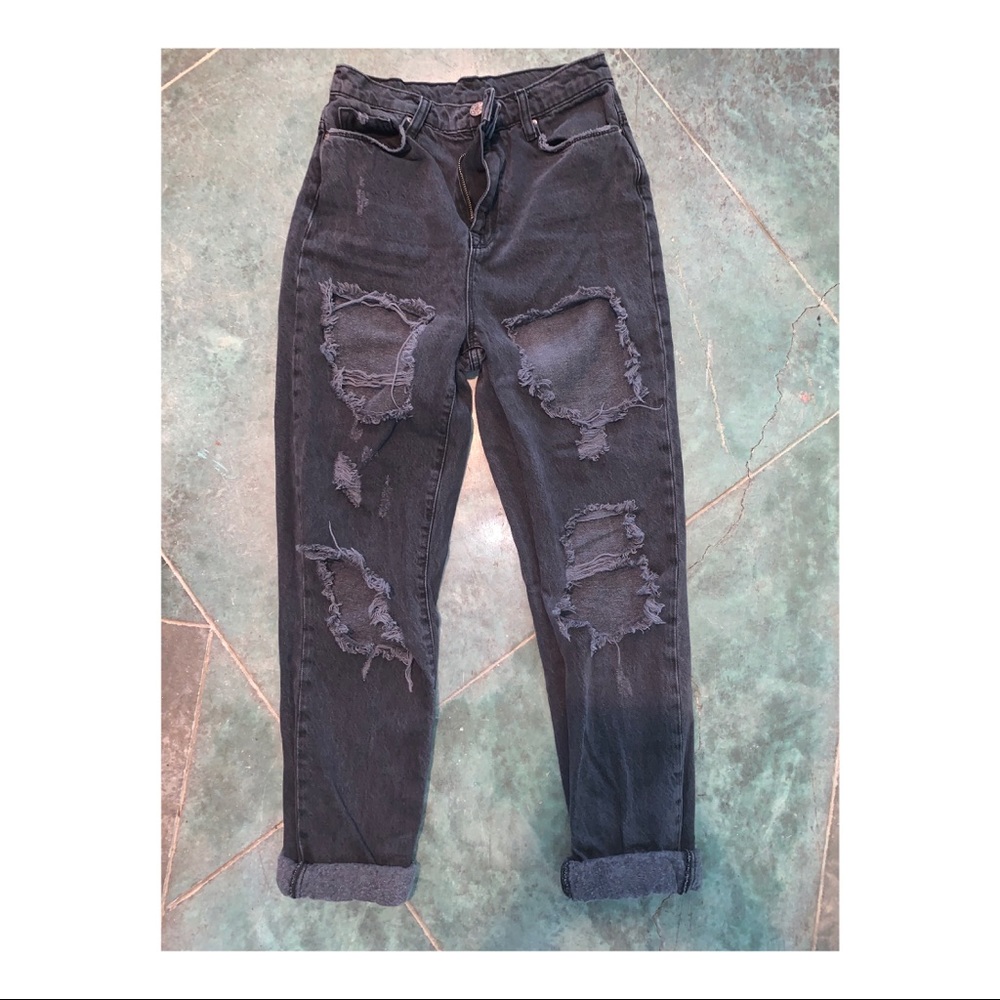 Urban Outfitters Black Ripped Jeans